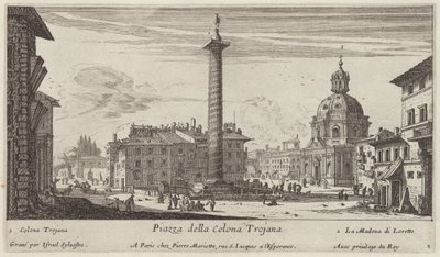 Piazza della Colona Trojana by Israël Silvestre