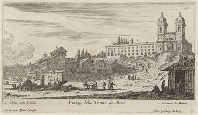 Piazza della Trinita de Monti by Israël Silvestre