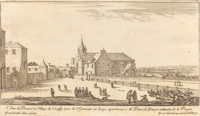 View of the Priory and Village of Croissy by Israël Silvestre