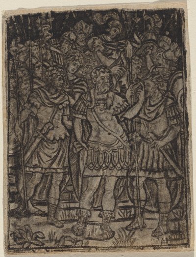 Roman General Addressing His Troops by Italian 16th Century