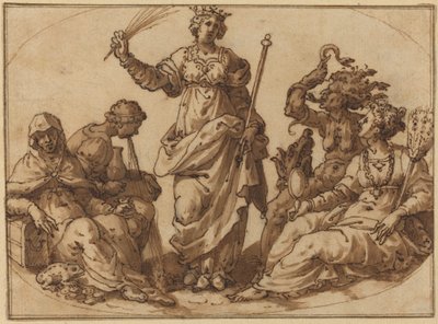 Virtue Triumphing over Vices by Italian 16th Century