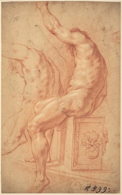 A Seated Nude by Italian 17th Century