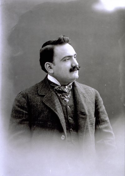 Portrait of Enrico Caruso, c.1900 by Italian Photographer
