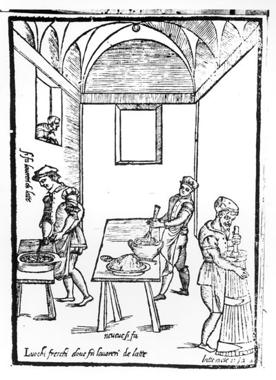 A Medieval Kitchen by Italian School