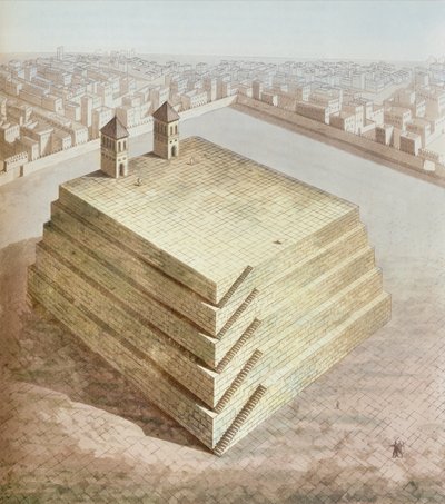 A Mexican Teocalli, c.1820 by Italian School