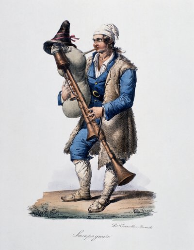 Bagpiper by Italian School