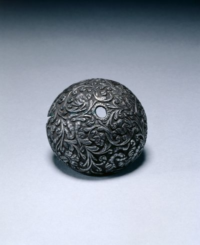 Butt-cap from a flintlock pistol by Italian School