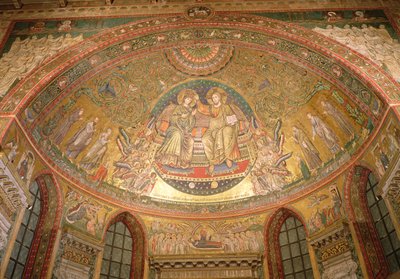 Christ Enthroned by Italian School