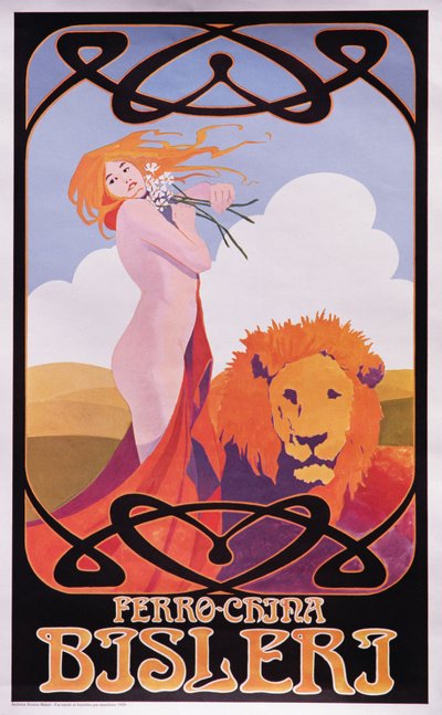 Copy of a 1909 poster advertising Bisleri by Italian School