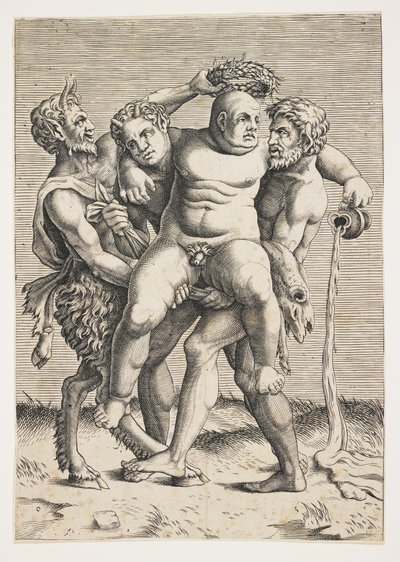 Drunken Silenus by Italian School