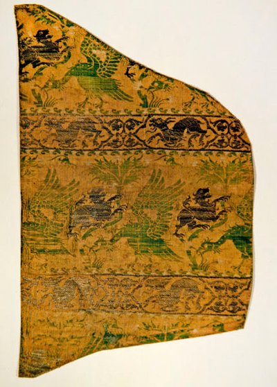 Embroidery with birds and animals by Italian School
