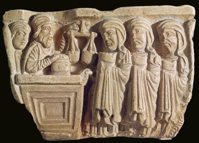 Font Depicting an Unguent Seller by Italian School