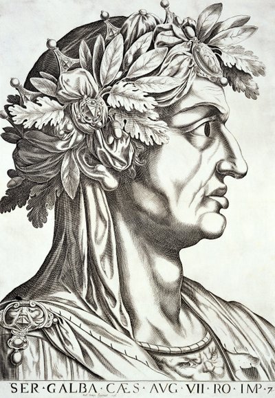 Galba Caesar (3 BC-69 AD), 1596 by Italian School