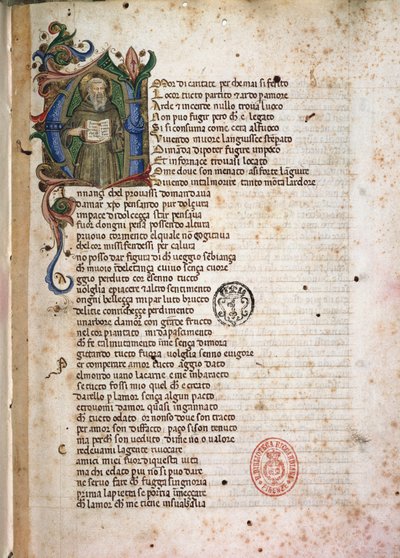 Incipit from Laudae by Italian School