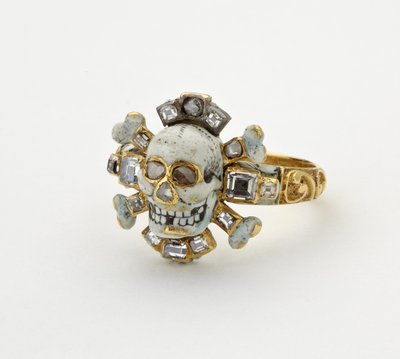 Memento mori ring by Italian School