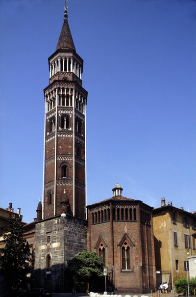 Milan: the bell tower of San Gottardo by Italian School