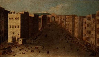 Neapolitan Street Scene by Italian School