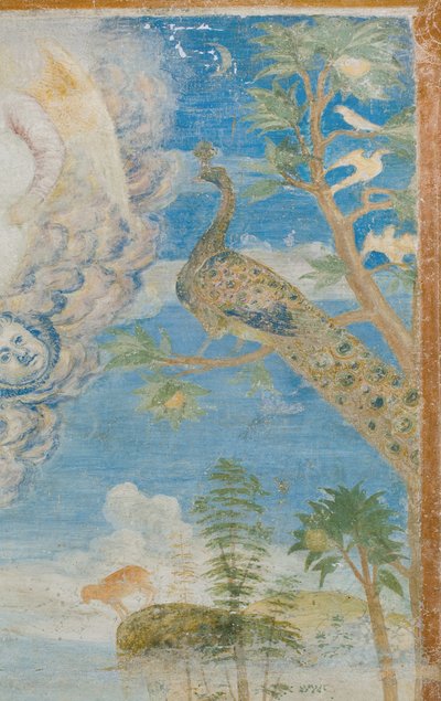 Peacock (detail) by Italian School