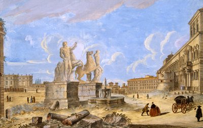 Piazza Monte Cavallo by Italian School