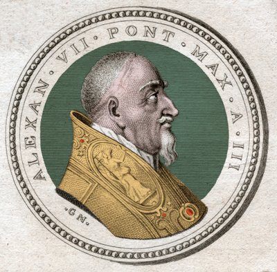 Pope Alexander VII (engraving) by Italian School