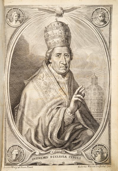 Pope Clement XI, pub. 1717 by Italian School