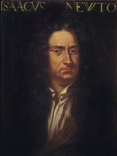 Portrait of Isaac Newton (1642-1727) c.1680 by Italian School