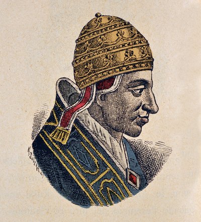 Portrait of Pope Sylvester II by Italian School