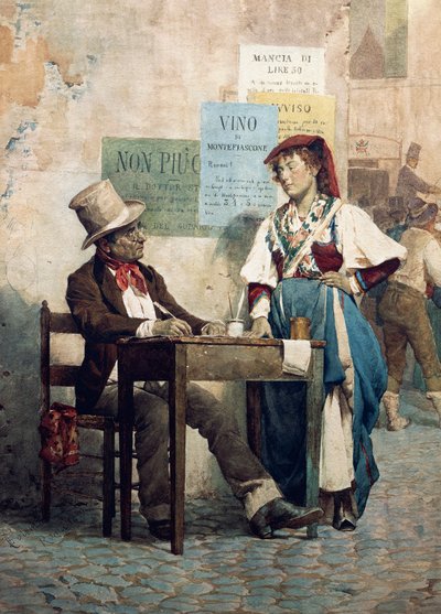 Public scribe by Italian School