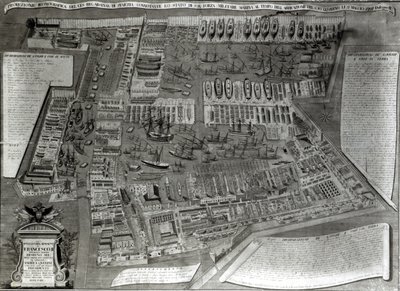 The Arsenal, Venice by Italian School