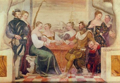 The Card Game, 1570 by Italian School