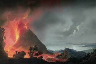 The Eruption of Vesuvius in 1810 by Italian School