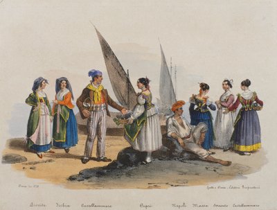Traditional Dress of Naples by Italian School