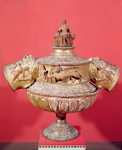 Urn used for dogal elections by Italian School
