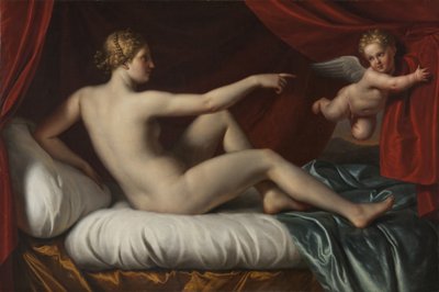 Venus and Cupid by Italian School