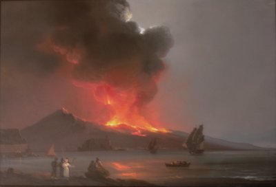 Vesuvius Erupting in 1820 by Italian School