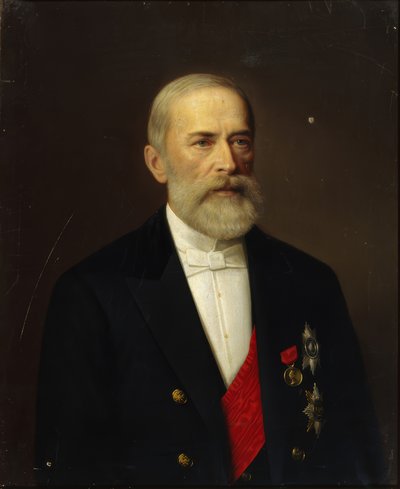 Portrait of Nikolai Khristianovich Bunge by Ivan Alexeevich Tyurin