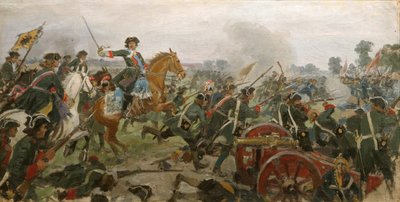 The Battle of Poltava by Ivan Alexeyevich Vladimirov