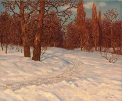 Winter Landscape at Dusk by Ivan Fedorovich Choultse