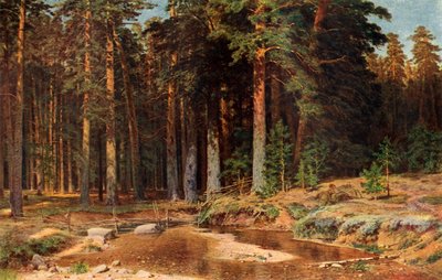 A Pine Grove by Ivan Ivanovich Shishkin