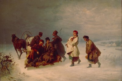 The Recruits Farewell, 1860 by Ivan Ivanovich Sokolov