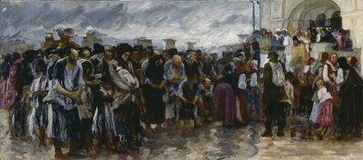 Beggars at the Church by Ivan Ivanovich Tvorozhnikov