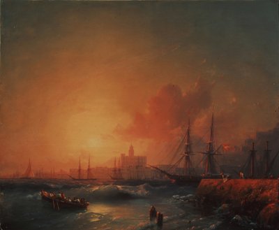 Malaga, 1854 by Ivan Konstantinovich Aivazovsky