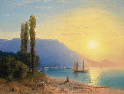 Sunset over Yalta by Ivan Konstantinovich Aivazovsky