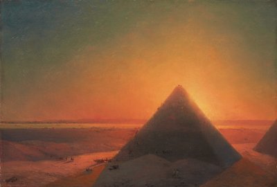 The Great Pyramid at Giza by Ivan Konstantinovich Aivazovsky