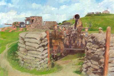 Bofors gun, Pendennis Castle, c1943 by Ivan Lapper
