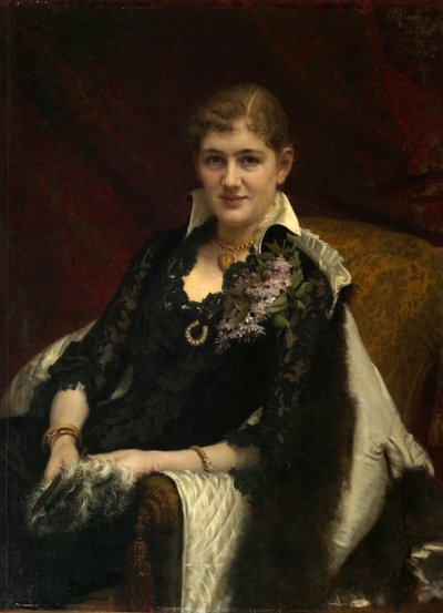 Portrait of Y.A. Voeykova, 1882 by Ivan Nikolaevich Kramskoy