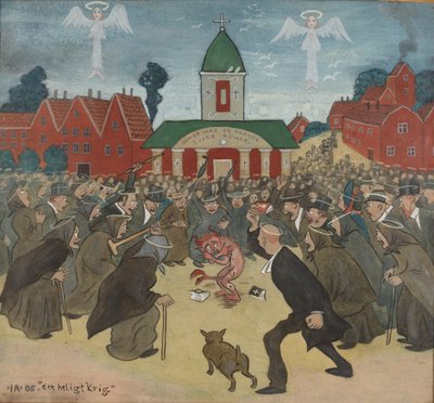 A Holy War by Ivar Axel Henrick Arosenius