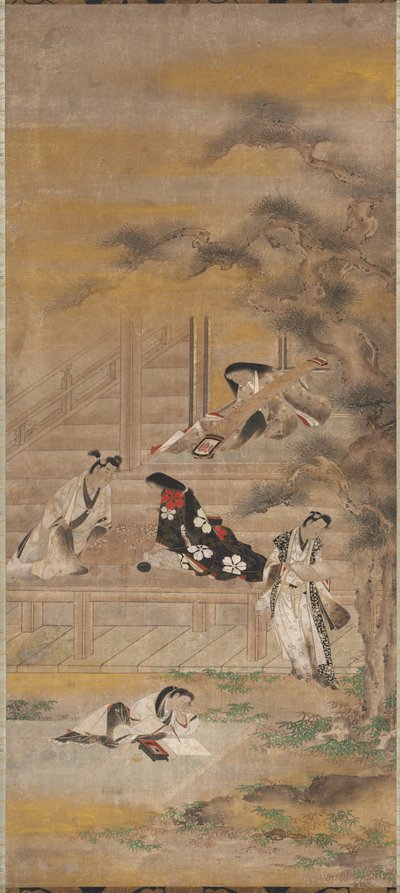 The Four Pleasures, 17th century by Iwasa Matabei