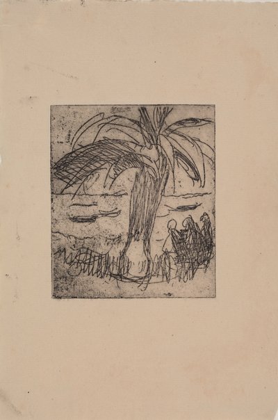 Palm by the Sea by J.A. Jerichau