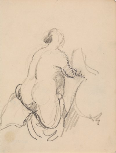 Standing Nude Woman, Seen from the Back by J.A. Jerichau